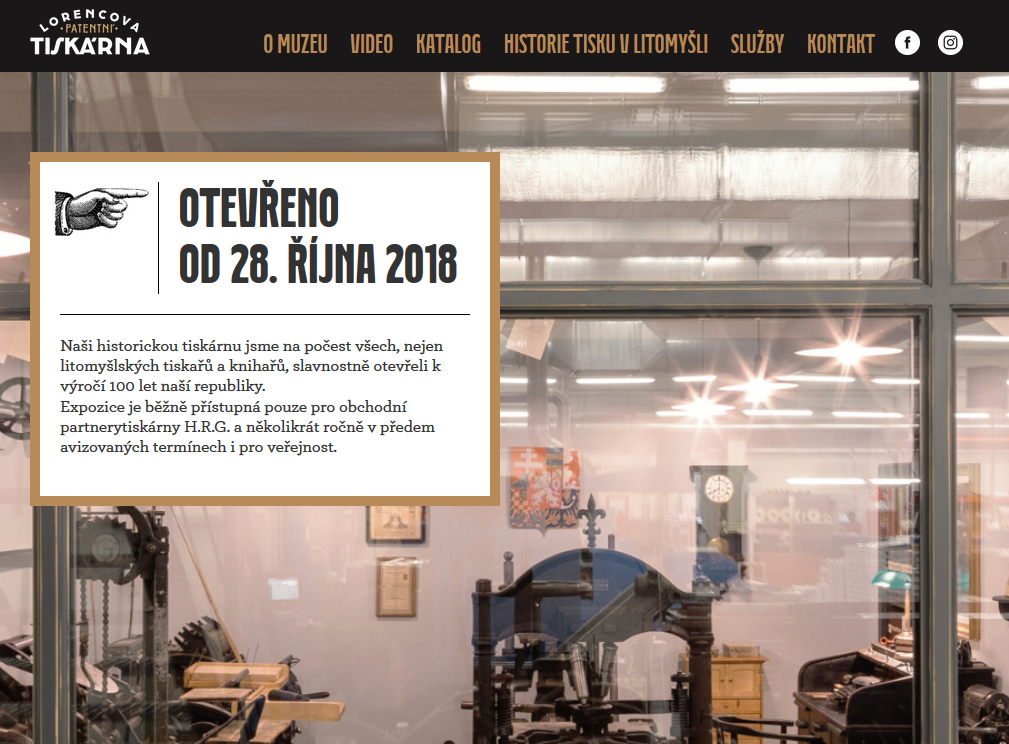 Lorencova patentní tiskárna web